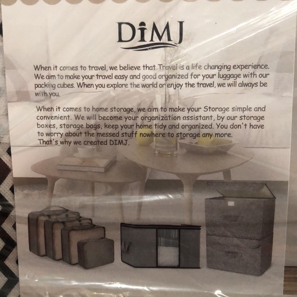 Dinj Collapsable Storage Bins- Set of 3 - Picture 3 of 4